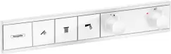 Baterie cada - dus termostatata Hansgrohe RainSelect cu 3 functii montaj incastrat necesita corp ingropat alb mat imagine