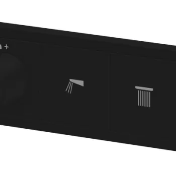 Baterie cada - dus termostatata Hansgrohe RainSelect cu 3 functii montaj incastrat necesita corp ingropat negru mat imagine