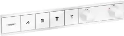 Baterie cada - dus termostatata Hansgrohe RainSelect cu 4 functii montaj incastrat necesita corp ingropat alb mat imagine