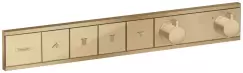 Baterie cada - dus termostatata Hansgrohe RainSelect cu 4 functii montaj incastrat necesita corp ingropat bronz periat imagine