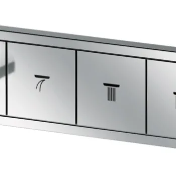 Baterie cada - dus termostatata Hansgrohe RainSelect cu 4 functii montaj incastrat necesita corp ingropat crom imagine