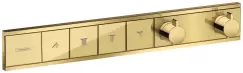 Baterie cada - dus termostatata Hansgrohe RainSelect cu 4 functii montaj incastrat necesita corp ingropat gold optic lustruit imagine