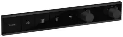 Baterie cada - dus termostatata Hansgrohe RainSelect cu 4 functii montaj incastrat necesita corp ingropat negru mat imagine
