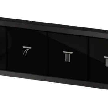 Baterie cada - dus termostatata Hansgrohe RainSelect cu 4 functii montaj incastrat necesita corp ingropat negru mat imagine