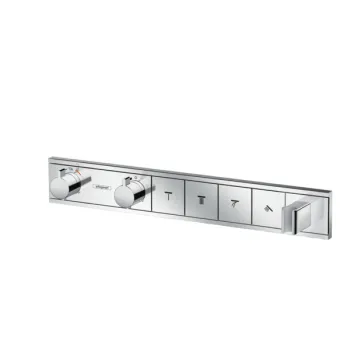 Baterie cada - dus termostatata Hansgrohe RainSelect cu 4 functii si agatatoare dus montaj incastrat necesita corp ingropat crom imagine