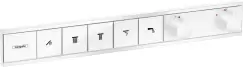 Baterie cada - dus termostatata Hansgrohe RainSelect cu 5 functii montaj incastrat necesita corp ingropat alb mat imagine