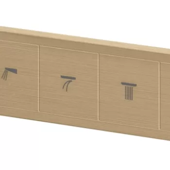 Baterie cada - dus termostatata Hansgrohe RainSelect cu 5 functii montaj incastrat necesita corp ingropat bronz periat imagine