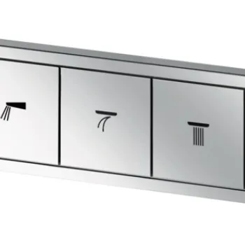 Baterie cada - dus termostatata Hansgrohe RainSelect cu 5 functii montaj incastrat necesita corp ingropat crom imagine