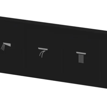 Baterie cada - dus termostatata Hansgrohe RainSelect cu 5 functii montaj incastrat necesita corp ingropat negru mat imagine