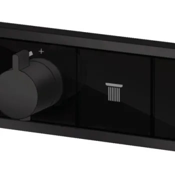 Baterie cada - dus termostatata Hansgrohe RainSelect cu montaj incastrat necesita corp ingropat negru mat imagine