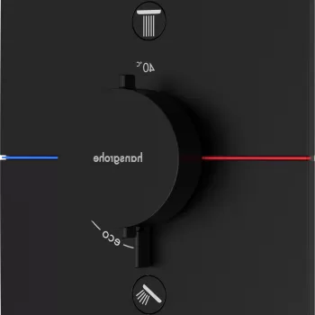 Baterie cada - dus termostatata Hansgrohe ShowerSelect Comfort E cu 2 functii montaj incastrat necesita corp ingropat negru mat imagine