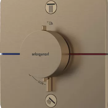 Baterie cada - dus termostatata Hansgrohe ShowerSelect Comfort Q cu 2 functii montaj incastrat necesita corp ingropat bronz periat imagine