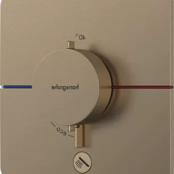 Baterie cada - dus termostatata Hansgrohe ShowerSelect Comfort Q cu montaj incastrat necesita corp ingropat bronz periat imagine