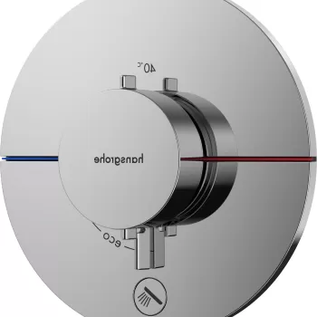 Baterie cada - dus termostatata Hansgrohe ShowerSelect Comfort S cu 2 functii montaj incastrat necesita corp ingropat crom imagine