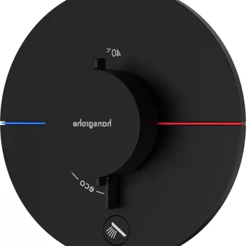Baterie cada - dus termostatata Hansgrohe ShowerSelect Comfort S cu 2 functii montaj incastrat necesita corp ingropat negru mat imagine