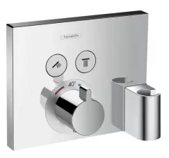 Baterie cada - dus termostatata Hansgrohe ShowerSelect cu agatatoare dus montaj incastrat necesita corp ingropat imagine