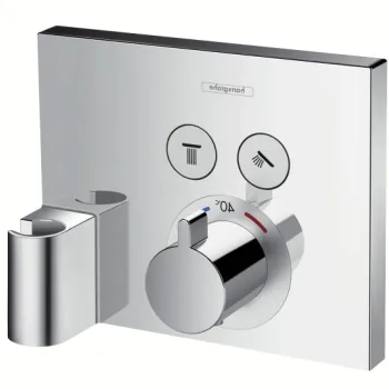 Baterie cada - dus termostatata Hansgrohe ShowerSelect cu agatatoare dus montaj incastrat necesita corp ingropat imagine