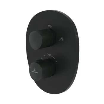 Baterie cada - dus termostatata Villeroy & Boch Antao cu montaj incastrat  necesita corp ingropat  negru mat imagine