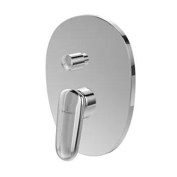 Baterie cada - dus Villeroy & Boch Antao cu montaj incastrat  necesita corp ingropat Vi-Box  crom imagine