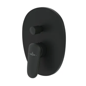 Baterie cada - dus Villeroy & Boch Antao cu montaj incastrat  necesita corp ingropat Vi-Box  negru mat imagine