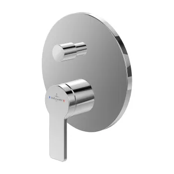 Baterie cada - dus Villeroy & Boch Architectura cu montaj incastrat  necesita corp ingropat Vi-Box  crom imagine