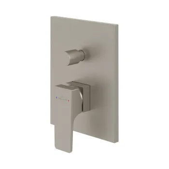 Baterie cada - dus Villeroy & Boch Architectura Square cu montaj incastrat  necesita corp ingropat Vi-Box  nichel periat imagine