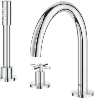 Baterie cada Grohe Atrio din 5 elemente  montare pe cada  necesita corp ingropat  crom imagine