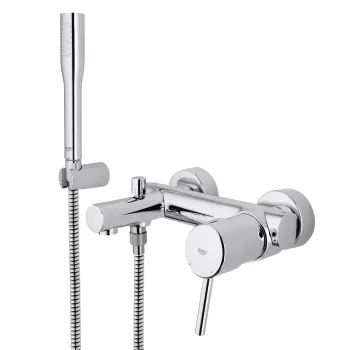 Baterie cada Grohe Concetto cu para furtun si agatatoare de dus imagine