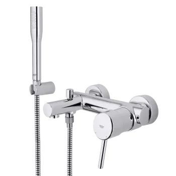 Baterie cada Grohe Concetto cu para  furtun si agatatoare de dus imagine