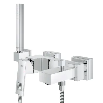 Baterie cada Grohe Eurocube cu para  furtun si agatatoare de dus imagine