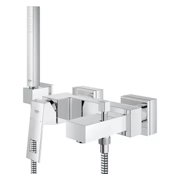 Baterie cada Grohe Eurocube cu para furtun si agatatoare de dus imagine