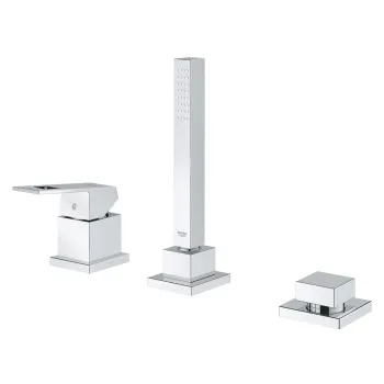 Baterie cada Grohe Eurocube din 3 elemente  montare pe cada  necesita corp ingropat  crom imagine