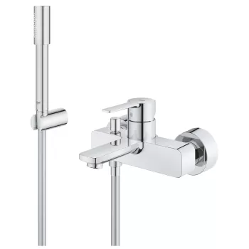 Baterie cada Grohe Lineare cu set de dus cu agatatoare crvom imagine