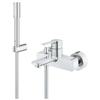 Baterie cada Grohe Lineare cu set de dus cu agatatoare  crvom imagine