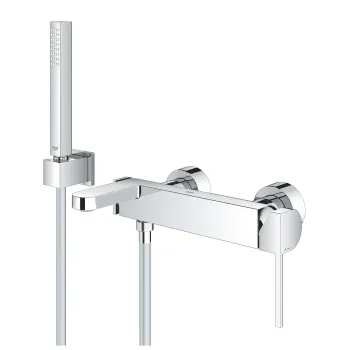 Baterie cada Grohe Plus cu set de dus cu agatatoare  crom imagine