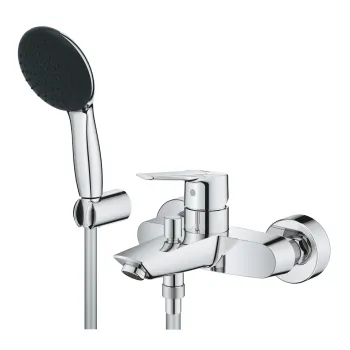 Baterie cada Grohe Start cu set de dus Vitalio Start cu agatatoare  crom imagine