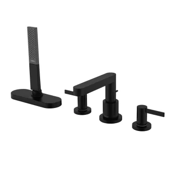Baterie cada Hansgrohe Finoris din 4 elemente montare pe cada necesita corp sBox negru mat imagine