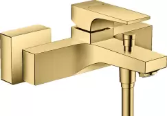Baterie cada Hansgrohe Metropol proiectie 18cm gold optic lustruit imagine
