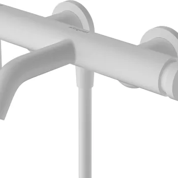 Baterie cada Hansgrohe Tecturis S alb mat imagine