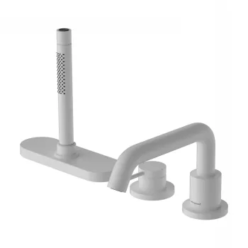 Baterie cada Hansgrohe Tecturis S din 3 elemente montare pe cada necesita corp sBox alb mat imagine