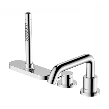 Baterie cada Hansgrohe Tecturis S din 3 elemente montare pe cada necesita corp sBox crom imagine