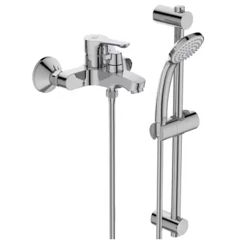 Baterie cada Ideal Standard Alpha cu set dus cu bara 720 mm si furtun 1500 mm imagine