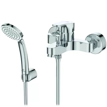 Baterie cada Ideal Standard Cerabase cu set de dus Ideal Rain crom imagine