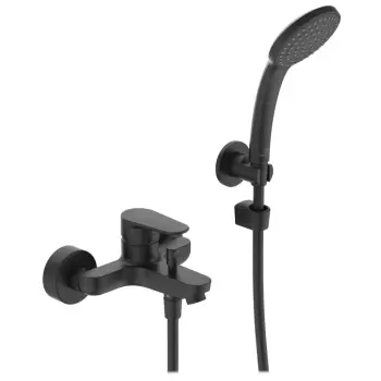 Baterie cada Ideal Standard Cerafine O cu set de dus negru mat imagine
