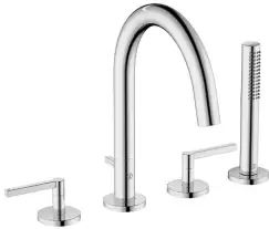 Baterie cada Kludi Nova Fonte Puristic din 4 elemente necesita corp incastrat crom imagine