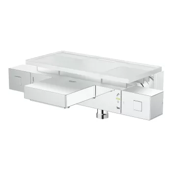 Baterie cada termostatata Grohe Grohtherm Cube cu etajera crom imagine
