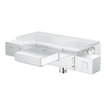 Baterie cada termostatata Grohe Grohtherm Cube cu etajera  crom imagine