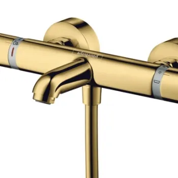 Baterie cada termostatata Hansgrohe Ecostat Comfort gold optic lustruit imagine