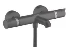 Baterie cada termostatata Hansgrohe Ecostat Comfort negru periat imagine