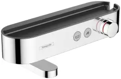 Baterie cada termostatata Hansgrohe ShowerTablet Select 400 cu pipa rotativa crom imagine